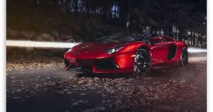 Lamborghini Aventador Lp700 4 Roadster Red Autumn Hd Desktop Wallpaper High Definition Fullscreen Red Lamborghini Super Cars Lamborghini Aventador Roadster