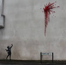 Possible 'banksy' artwork appears on reading prison wall. Bristol Street Art Visitbristol Co Uk