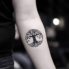 In ancient egyptian paintings often depicted a sacred tree above and beside a spring, which contains the water of life. Amazon Com Tree Of Life Temporary Fake Tattoo Sticker Set Of 2 Www Ohmytat Com Beauty
