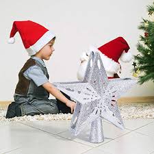 These are available in timeless styles such as angel and star tree toppers. Ywlake Christmas Tree Topper Lights Led Light Up Lighted Star Christmas Top Topper Projecter With Projection For Indoor Outdoor Christma Tree Decor Decorations Plastic Silver Pricepulse