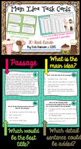 Main Idea Task Cards Grades 4 6 Pdf And Digital Distance Learning Teaching Main Idea 2nd Grade Reading Reading Classroom