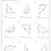 The side opposite to the right angle (90°) is the longest side (known as hypotenuse) because the side opposite to the greatest angle is the longest. 1