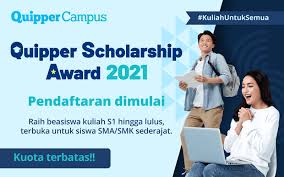 We did not find results for: Quipper Scholarship Award Tahun 2021 Untuk Kuliah S1 Bagi Lulusan Sma Smk Sederajat Deadline 12 Februari 2021 Portal Kompetisi Dan Beasiswa