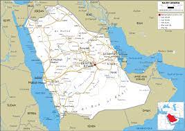 From simple political maps to detailed map of saudi arabia. Saudi Arabia Map Road Worldometer