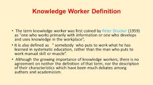 The Term Was First Coined By Peter Drucker In The Landmarks Of Tomorrow 1959 He Suggested The Most Valuable Asset Of Knowledge Worker One Coin Non Business