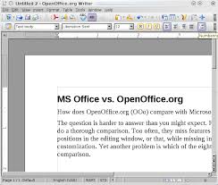 Openoffice Org Vs Microsoft Office Linux Journal