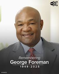 Former heavyweight boxing champion George Foreman, known as much for his  gregarious personality as his vicious right hook, died Friday. He was 76  years old. Tap the link in our bio for