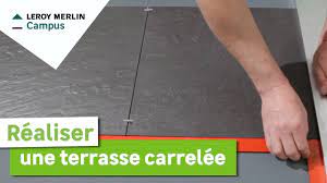 Si vous ne pouvez réaliser la pose du carrelage immédiatement, optez. Comment Realiser Une Terrasse Carrelee Leroy Merlin Youtube