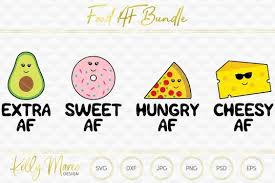 Free valentines svg we make the perfect pear this free svg cutting file contains the following formats: Free Svg Food Af Svg File Bundle Cut File Silhouette Cricut Download Free Svg Files Creative Fabrica