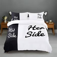 Ten side side sidde redhot <p><b>her side vs. His And Her Side White Black Duvet Cover Bedding Set With Pillow Cases All Sizes Ebay