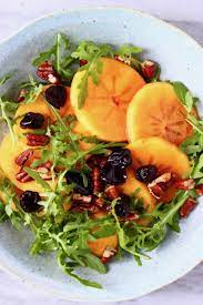 It will seep to the bottom of the bowl and require a good amount of tossing to incorporate. Persimmon Salad Vegan Gf Rhian S Recipes