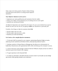 free 6+ sample general resume objective