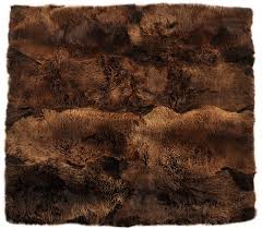Kunstfell künstliche schaffell teppich, 30cmx40cm sitzkissen in verschiedenen. Oko Lammfell Teppich Braun Natur 200 X 200 Cm Kuhfelle Online