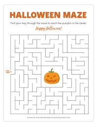 These are just some of my favourite ones, as they are clever and have great graphics. Free Printable Halloween Maze Pjs And Paint