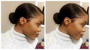 A messy bun has been a favorite recently in the fashion world and with naturals as it brings amateurs and experts together. Sleek Low Bun On Natural Hair Youtube