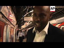 Station announcer who puts a smile