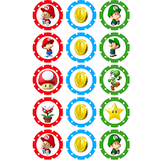 See more ideas about mario bros party, mario party, mario birthday. Super Mario Brothers 15x 2 Or 30x 1 5 Cupcakes Sweet Tops Personalised Edible Cake Toppers And Cupcake Toppers