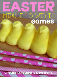 Fun And Simple Easter Minute To Win It Games For The Classroom Great With Family And Friends At Home Easter Games For Kids Easter Party Games Easter Kids
