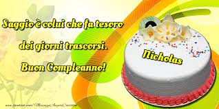 Cartoline Con Nome Nicholas Di Compleanno Cartolineconnomi Com