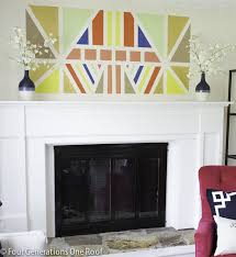 This piece combines two of the hottest trends in diy wall decor right now. Painted Diy Wall Art In Our Study Four Generations One Roof