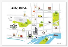 Carte Mtl Maps Illustration Design Map Design Illustrated Map