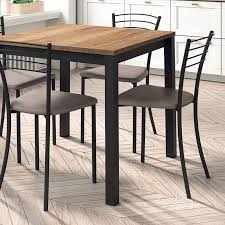 Des tables de cuisine pratiques. Table De Cuisine Carree En Stratifie Vienna 4 Pieds Com