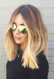 ombre blond fur braune und blonde haare farbetechniken im trend mittelscheitel frisuren blonde haare haare