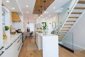 Custom transitional white cabinets designed by thomas r. 25 Show Stopping Kitchen Islands You Ll Want To Replicate