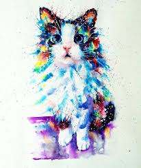 Regardez Cette Photo Instagram De Arts Help 78 1 K Mentions J Aime Con Imagenes Gato De Acuarela Dibujos De Gatos Pinturas De Gato