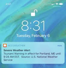 • if you hear an official tsunami warning or detect signs of a tsunami, evacuate at once. Accuweather Blames Weather Service For Bogus Tsunami Warning Hawaii Tribune Herald