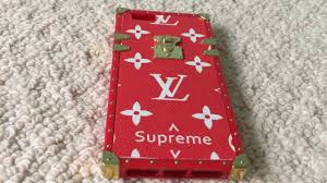 Buy and sell authentic handbags including the louis vuitton x supreme iphone 7 plus eye trunk red in with and thousands of other handbags. Louis Vuitton X Supreme Case Unboxing Youtube