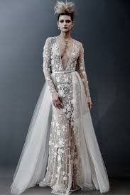 Naeem Khan Bridal Spring 2019 Fashion Show Naeem Khan Bridal Best Wedding Dress Designers Illusion Wedding Dress