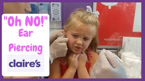 Do not touch my body, do not pierce my ears, i do not. Ella S Ear Piercing At Claire S Youtube