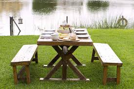 This round side table has beautiful angled legs and the top. 14 Free Picnic Table Plans In All Shapes And Sizes
