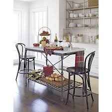 Sustainable solid rubberwood top with foodsafe oil finish. French Kitchen Island Crate And Barrel Kitchen Design French Kitchen Home Kitchens