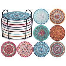 Compare prices on popular products in wine accessories. More Order Coaster For Drinks Chefbee Absorbing Stone Mandala Coasters With Cork Base Metal Holder Stone Coasters Set Great For Funny Birthday Housewarming Gifts Set Of 8 Discount Low Price Laquimica Ec