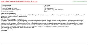 Here is how to start a cover letter: Commercial Kitchen Designer Application Letters