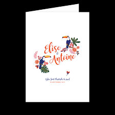 Pourquoi se marier à l'église ? Couverture De Livret De Messe Mariage Exotique Chic Toucan Oiseaux Des Tropiques