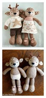 If you adore crochet and are looking to make a difference in a little one's life, these projects are a fantastic option. 8 Adorable Deer Knitting Patterns Knitted Stuffed Animals Christmas Toy Knits Christmas Knitting Patterns