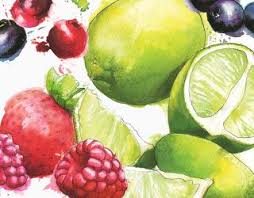 Vegetables Georgina Luck Watercolor Fruit Fruit Illustration Fruits Images