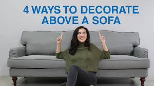 That space above your sofa is a great place to hang a piece of artwork that you would like to take a featured place in your room. 4 Ways To Decorate Above A Sofa Mf Home Tv Youtube