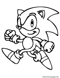 This black and white drawings of sonic coloring pages for kids, printable free will bring fun to your kids and free time for you. Sonic Is Running Coloring Pages Printable
