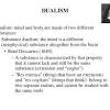 Descartes, dualism, explanation, imagination, matter, memory, sensation, substance, theory of mind. 1