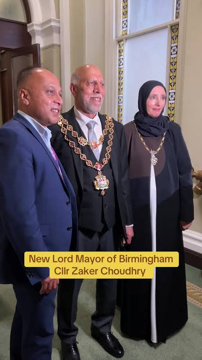 New Lord Mayor of Birmingham: Cllr Zaker Choudhry Introduced