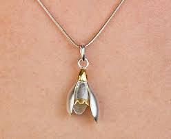 Silver Snowdrop Pendant Ancestral Collections Metalwork Jewelry Jewelry Pendant