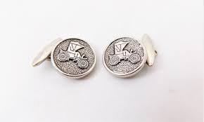 Antique Car Cufflinks Silver Tone Blackened Early 1900s Etsy Silver Cufflinks Silver Tone Cufflinks