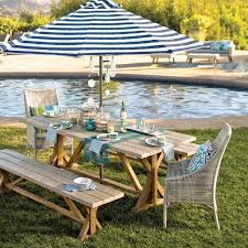 Two Tone Wood San Remo Trestle Dining Table World Market Outdoor Dining Chairs Outdoor Rustic Dining Furniture