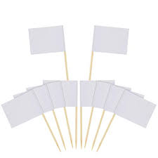 Check spelling or type a new query. Dlonline 120 Pcs Mini Blank White Flag Toothpicks Diy Food Picks Cupcake Decoration Fruit Cocktail Sticks Party Supplies White Flags Labeling Marking For Party Cake Decoration Mini Flag Toothpick Buy Online In Antigua
