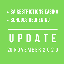 No communal food or beverage service areas may operate, this includes buffets, salad bars or or sauce dispensers Covid 19 Update 20 Nov 2020 South Australia Restrictions To Ease On 21 Nov 2020 What S On For Adelaide Families Kidswhat S On For Adelaide Families Kids