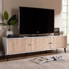 Plover Brown Tv Console Rooms To Go Oak Tv Stand Mid Century Modern Tv Stand Living Room Tv Stand